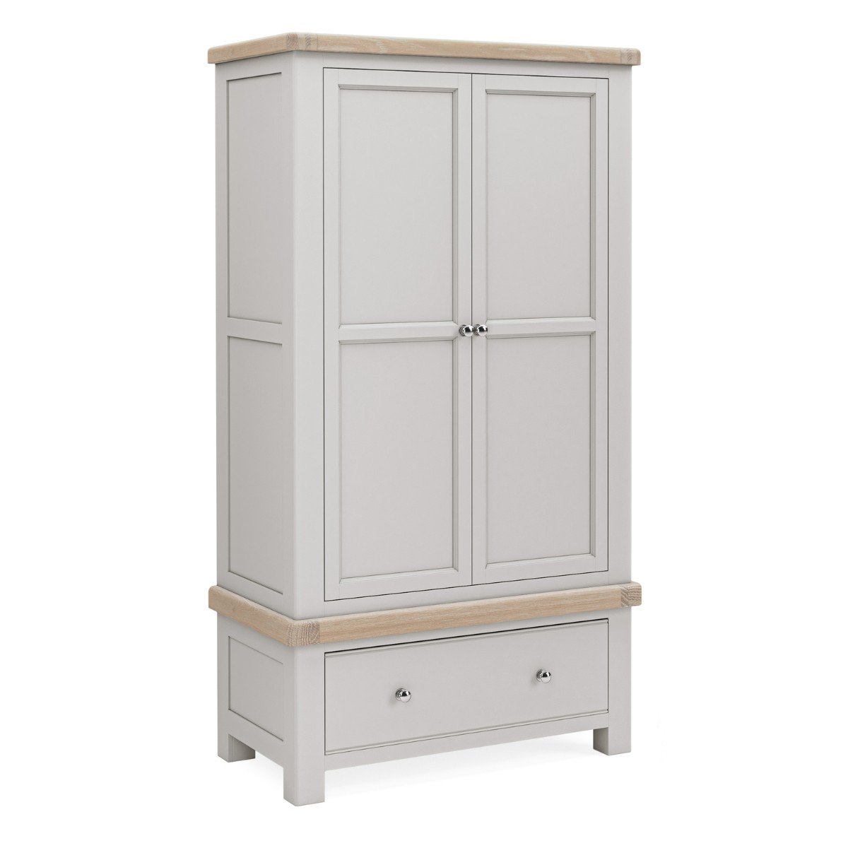 Santana Grey Oak 2 Door Wardrobe - 1