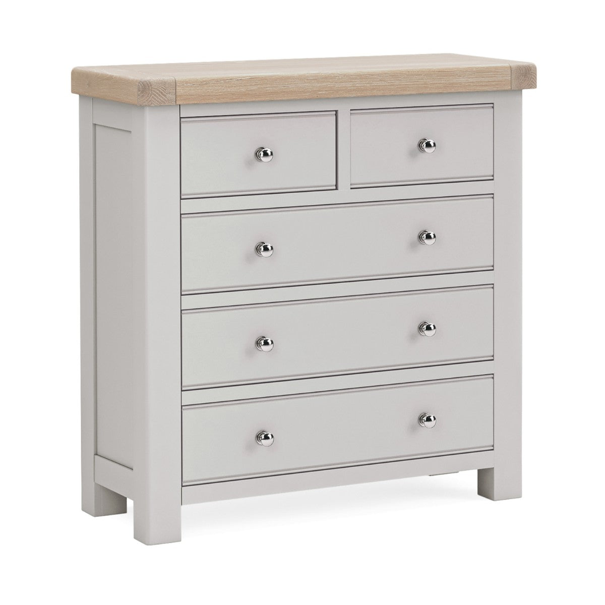 Santana Grey Oak 5 Drawer Chest - 1