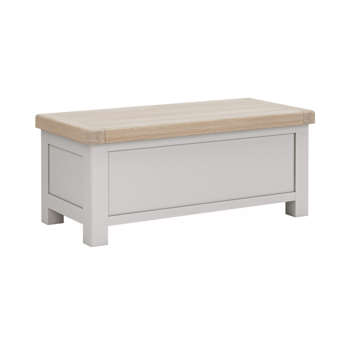 Santana Grey Oak Blanket Box - 1