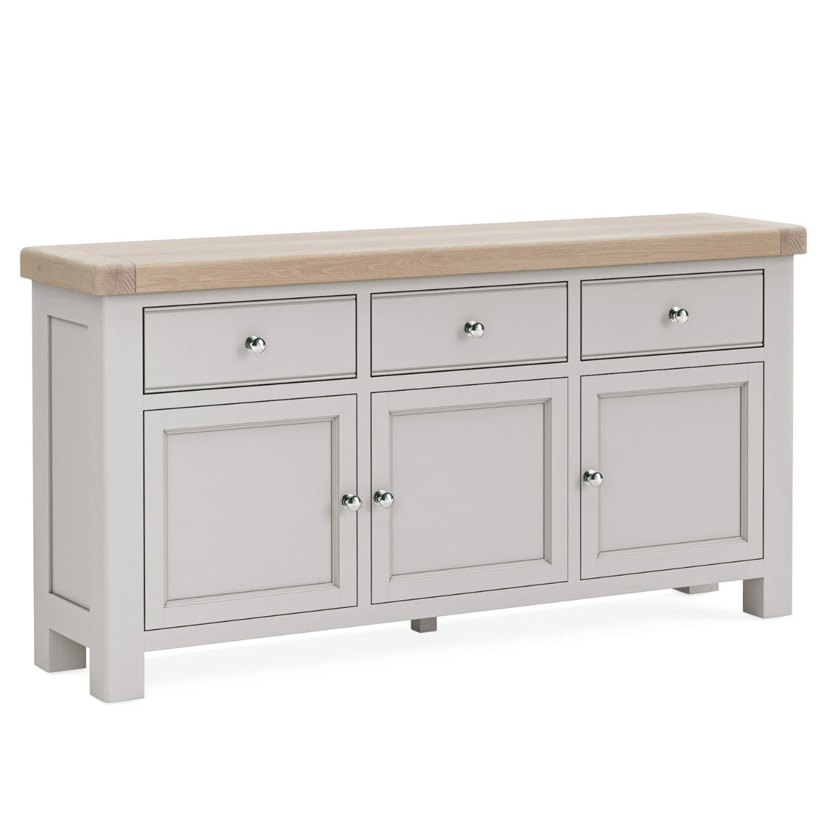 Santana Grey Oak Large Sideboard - 1