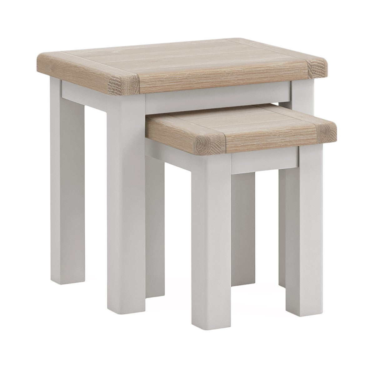 Santana Oak Nest of Tables - 1