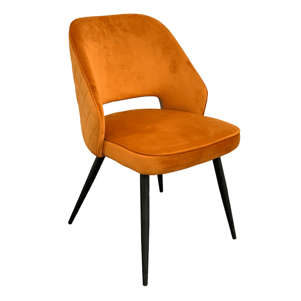 Santry Grey Velvet Dining Chair - 5