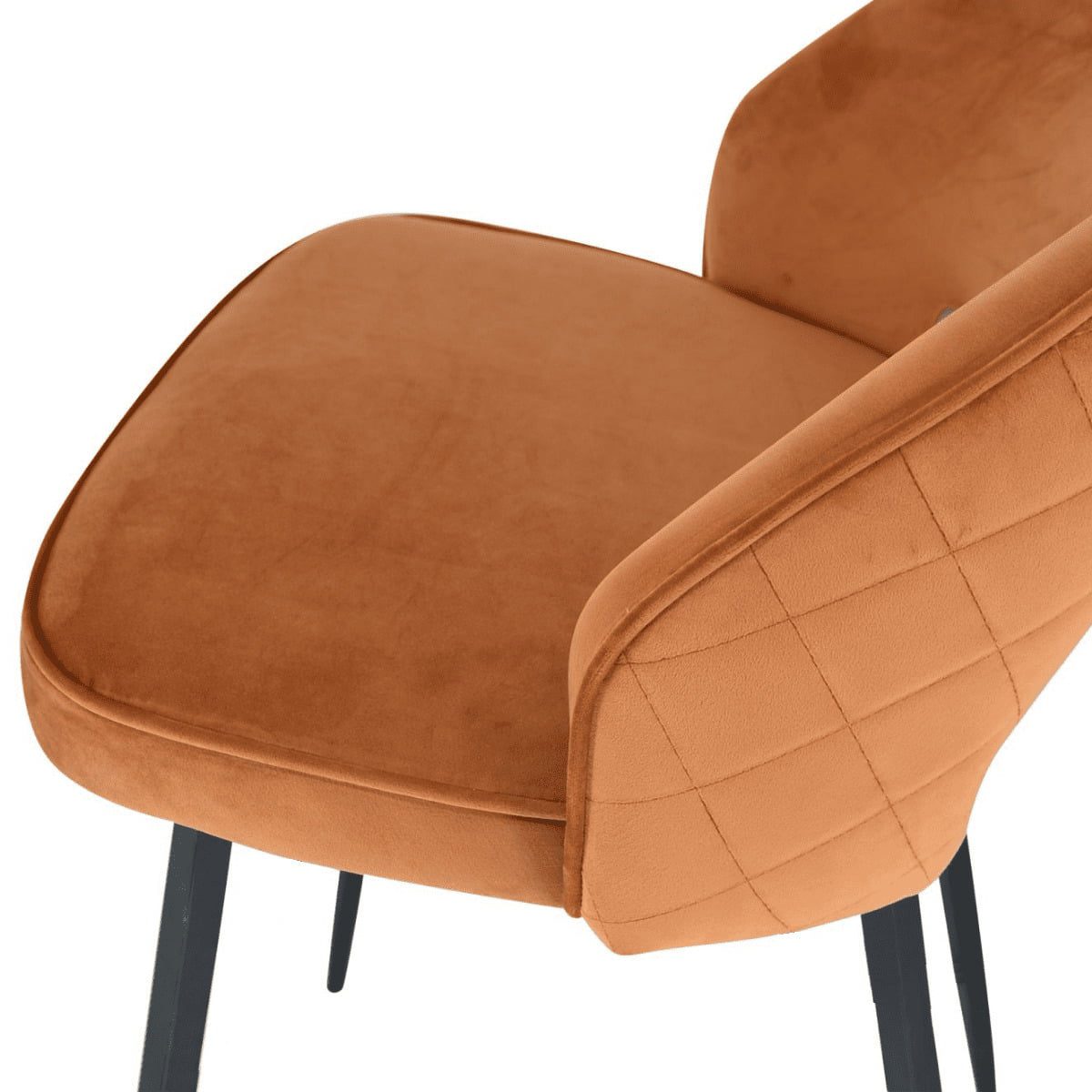 Santry Grey Velvet Dining Chair