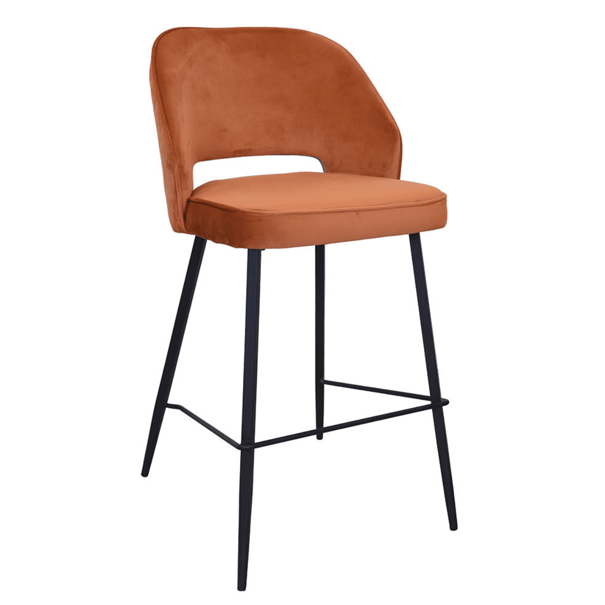 Santry Velvet Bar Stool - 4