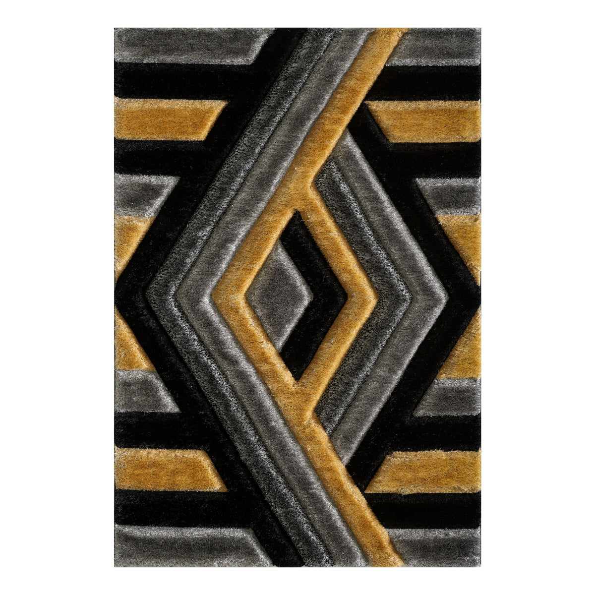 SaturnGreyandGoldGeometricDiamondRug-1