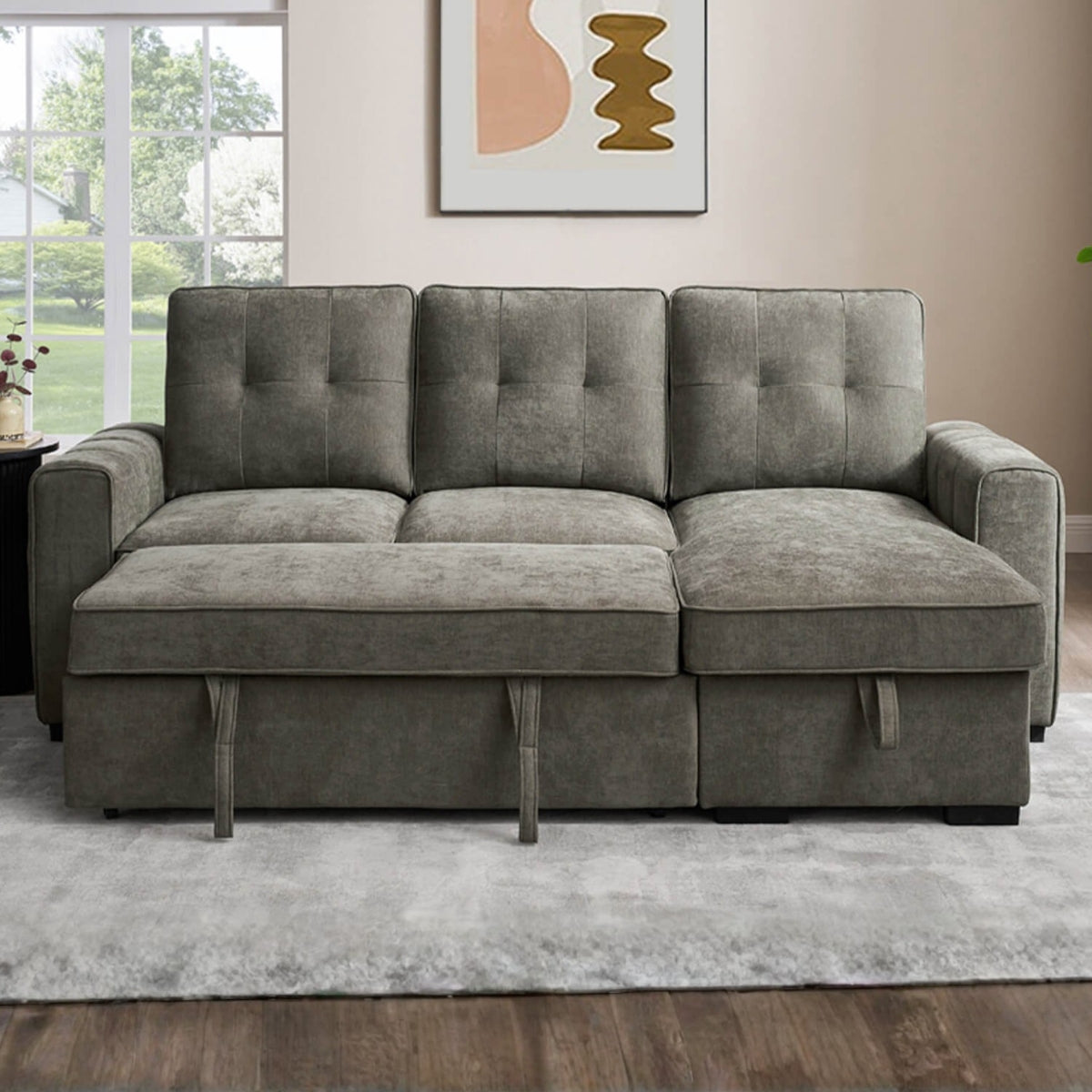 Terry Grey Corner Sofa - 9