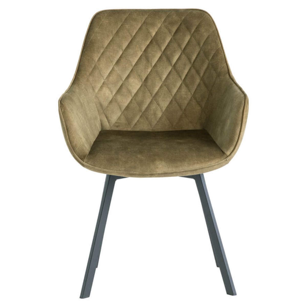 Valletta Swivel Velvet Chair Green