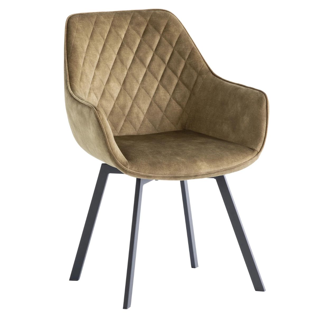 Valletta Velvet Swivel Chair Green 2