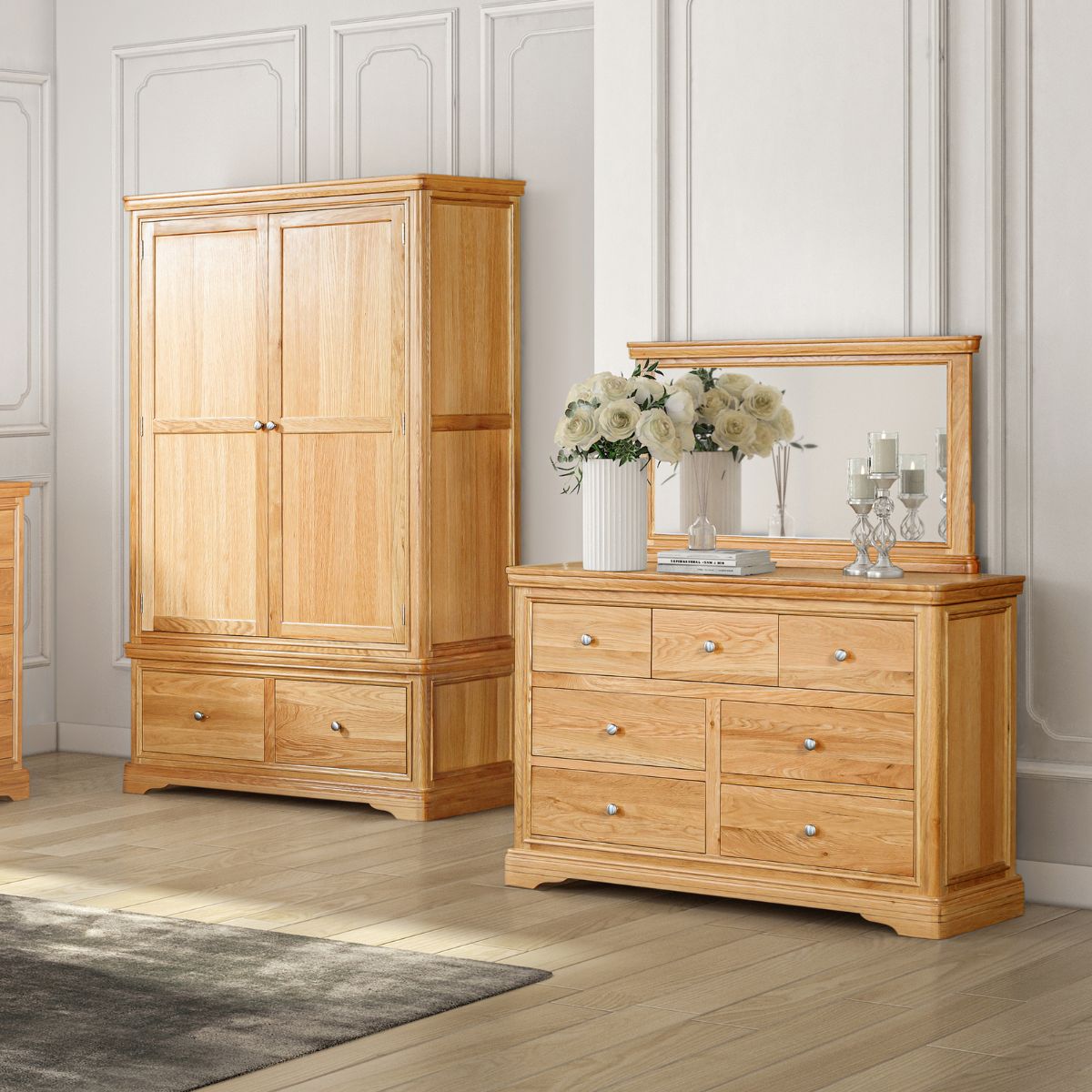 Vardon Oak Dressing Chest 4