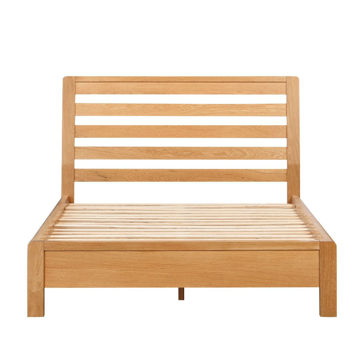 Vardon Oak Low Profile Bed Frame 4f6 Bed 2