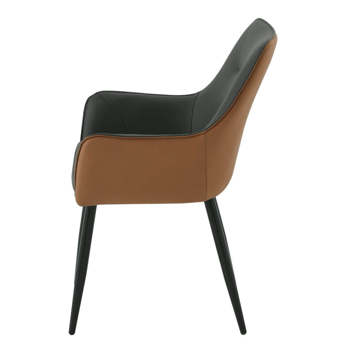 Velma Two Tone Dining Chair Brown Back - 3