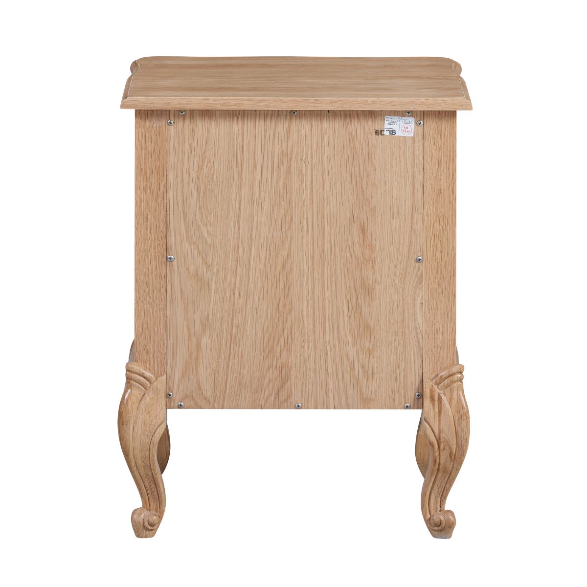 Versailles Carved Oak Bedside Table - 3