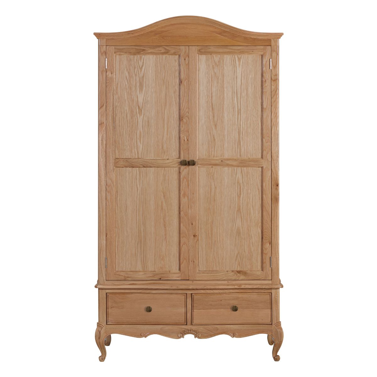 Versailles Oak 2 Door Wardrobe with Drawers - 2
