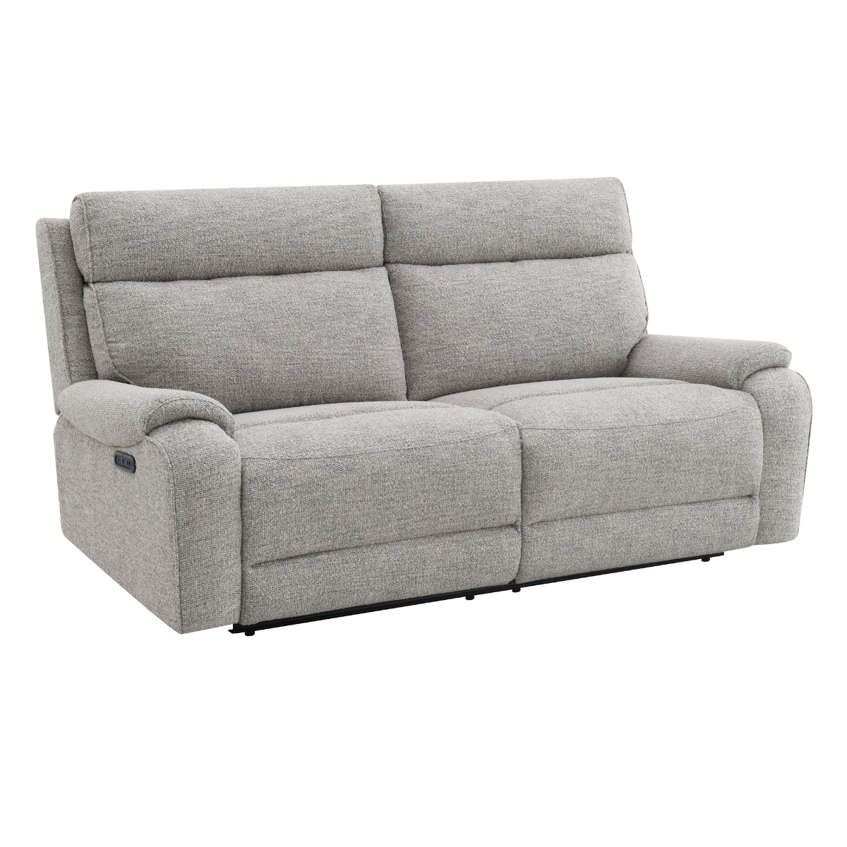 Yannis Grey Fabric 3 Seater Electric Recliner Sofa - 1