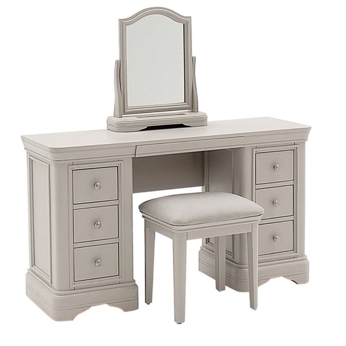 Mika Grey Dressing Table with Drawers