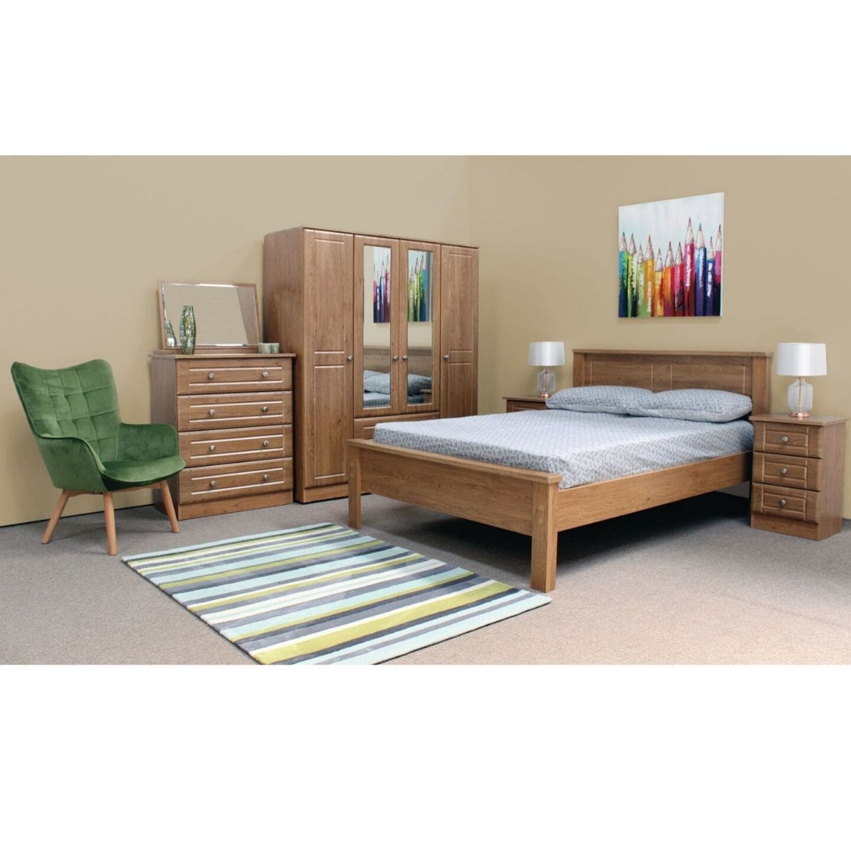 Nore Oak Wardrobe - 19 Options