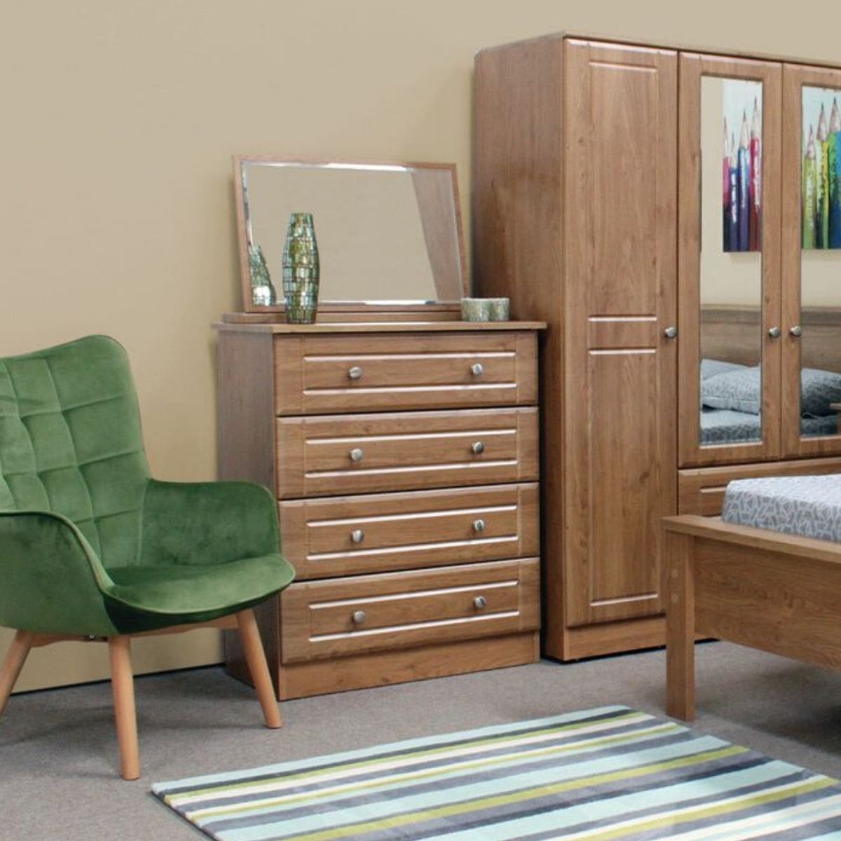 Oak Wood Dressing Table