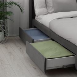 double bed with storage