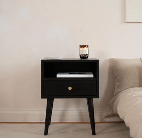 Black Bedside Lockers