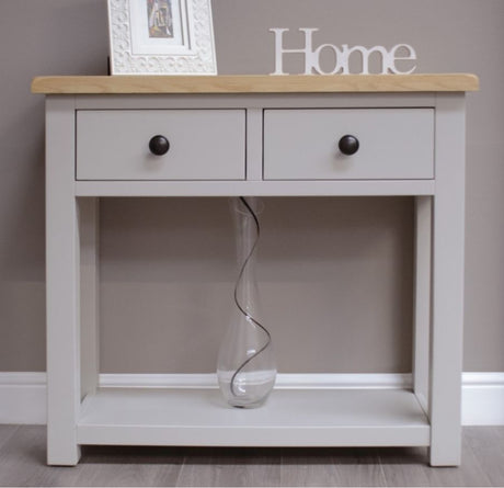 grey console tables