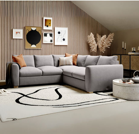 grey l shaped couches 
