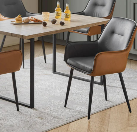 leather dining chairs