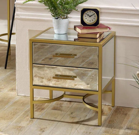 Mirrored Side Tables