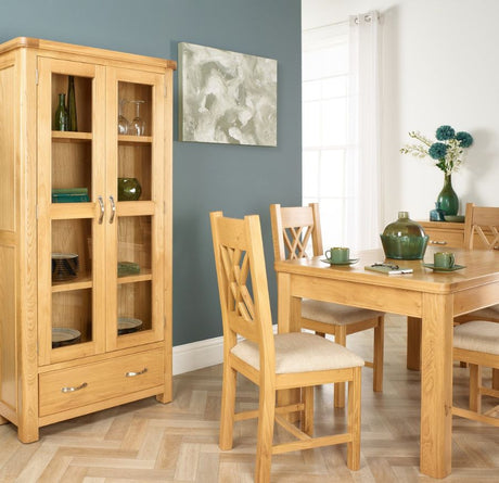 Oak Display Cabinets