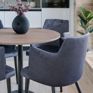 velvet dining chair