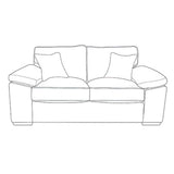 April Contemporary 2 Seater Sofa