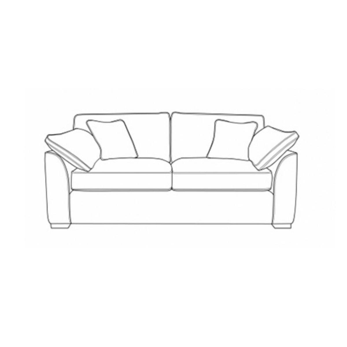 Loretta 3 Seater FoamFlex Sofa