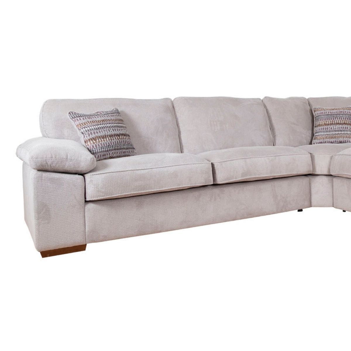 April L2CR2 Large Fabric Corner Sofa