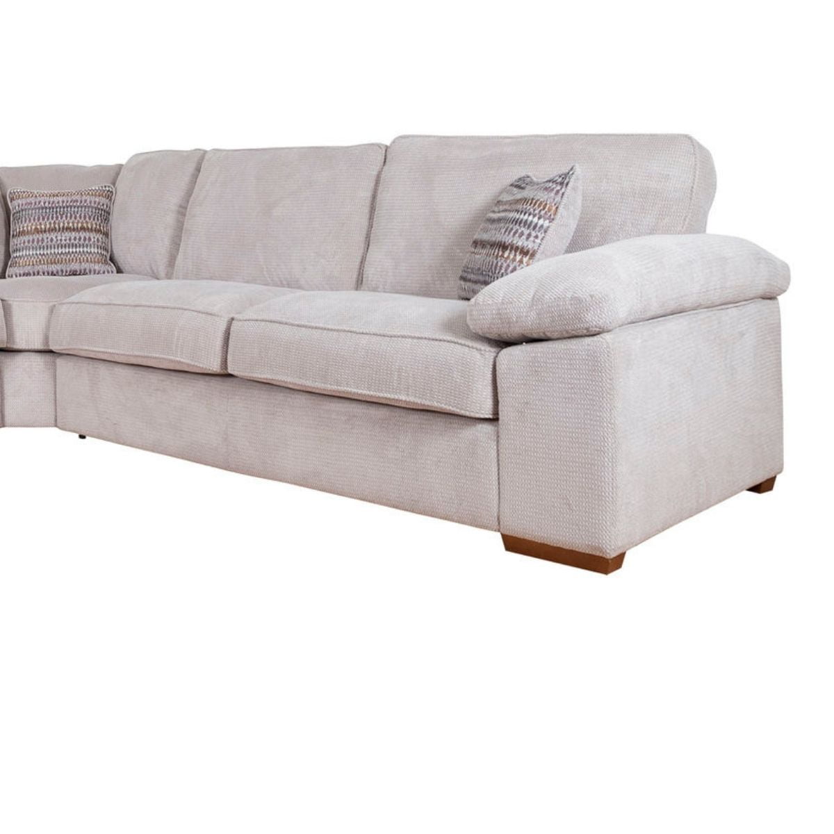 April L2CR2 Large Fabric Corner Sofa