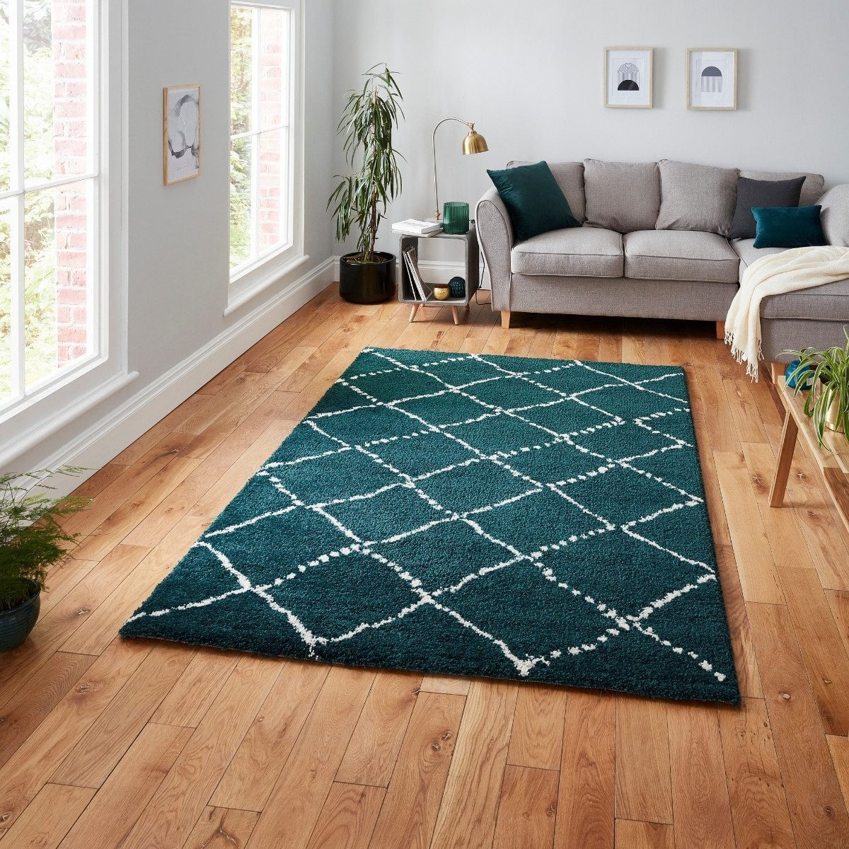 Royal Nomadic Diamond Pattern Rug