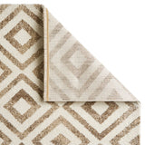 Elegant Beige Diamond Rug