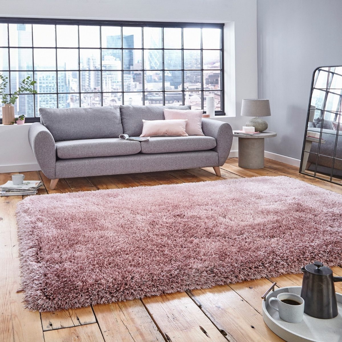 Montana Rose Pink Shag Rug