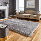 Montana Silver Shag Rug