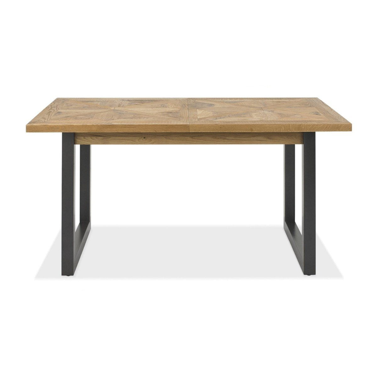 Inishmore Oak and Metal Extending Dining Table
