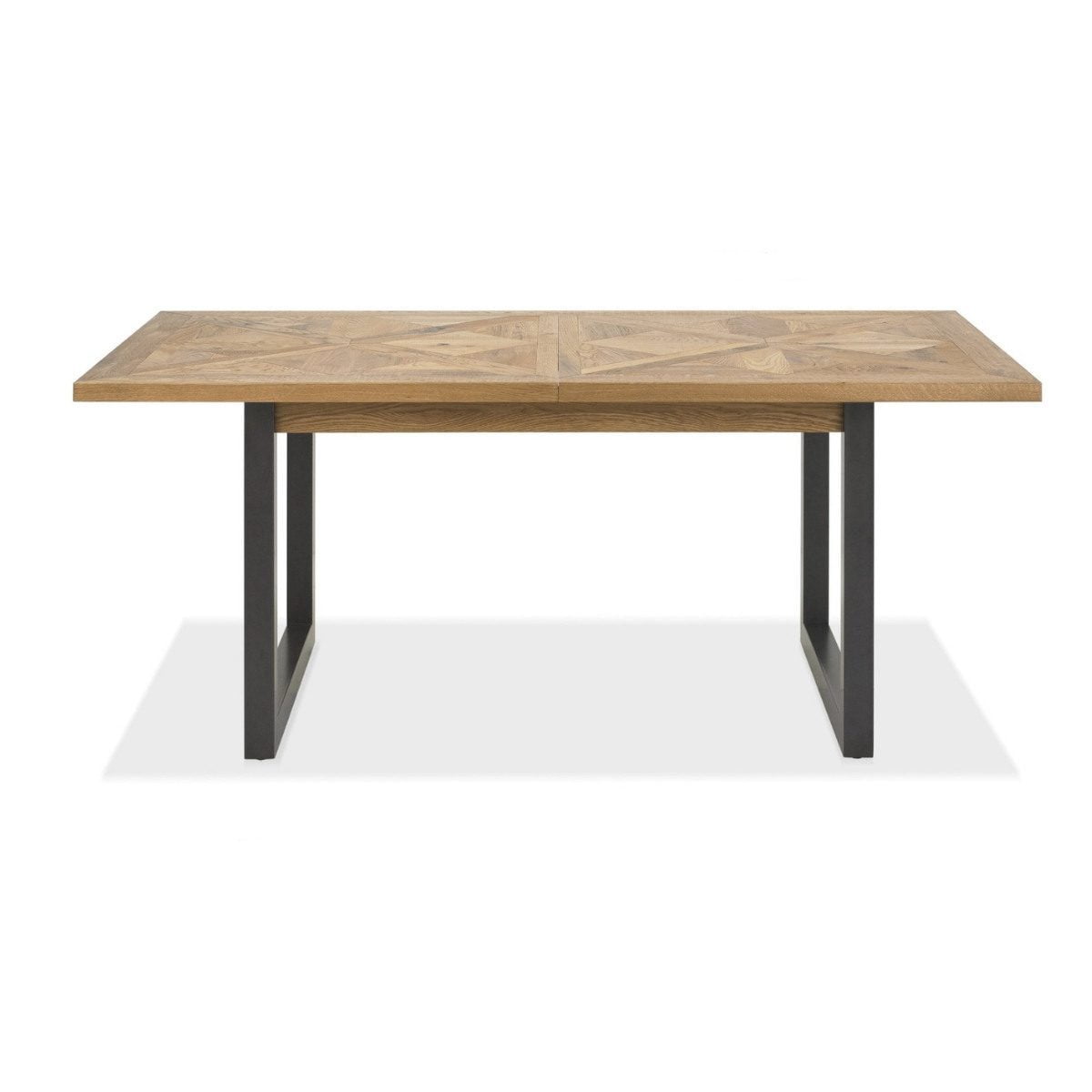 Inishmore Oak and Metal Extending Dining Table
