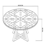 Inishmore Rustic Oak Round Table