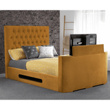 Beverly Hills Velvet Adjustable TV Bed Frame