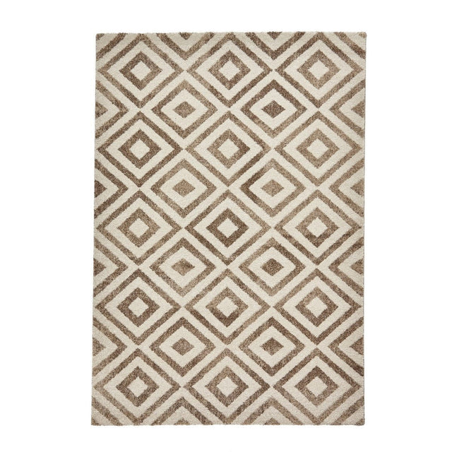 Beige Diamond Rug