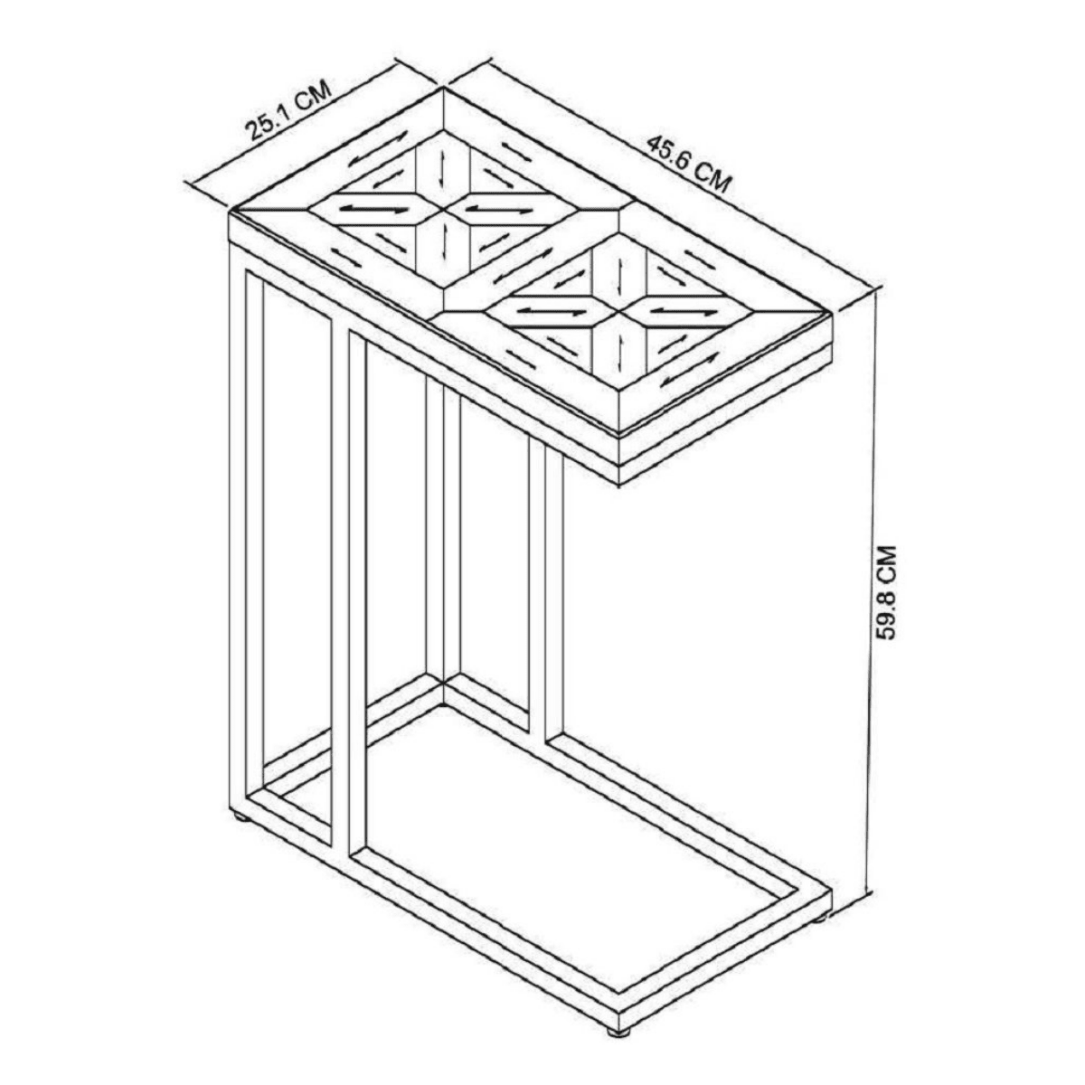 2003-03 - Inishmore Rustic Oak Sofa Table - 4