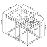 2003-07 - Inishmore Metal and Wood Nest of Tables - 5