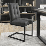 2003-09UC-DGY - Inishmore Metal Base Dining Chair - 5