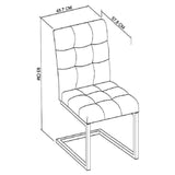 2003-09UC-DGY - Inishmore Metal Base Dining Chair - 9