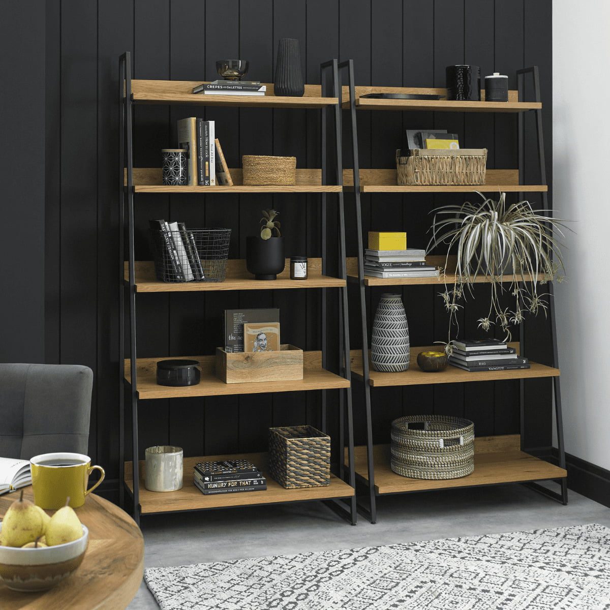 2003-27 - Inishmore Oak and Metal Bookcase - 4