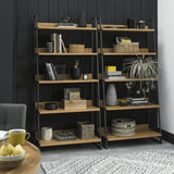 2003-27 - Inishmore Oak and Metal Bookcase - 4