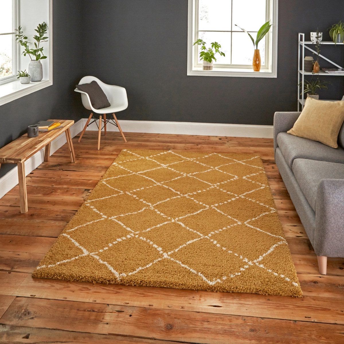 Royal Nomadic Diamond Pattern Rug
