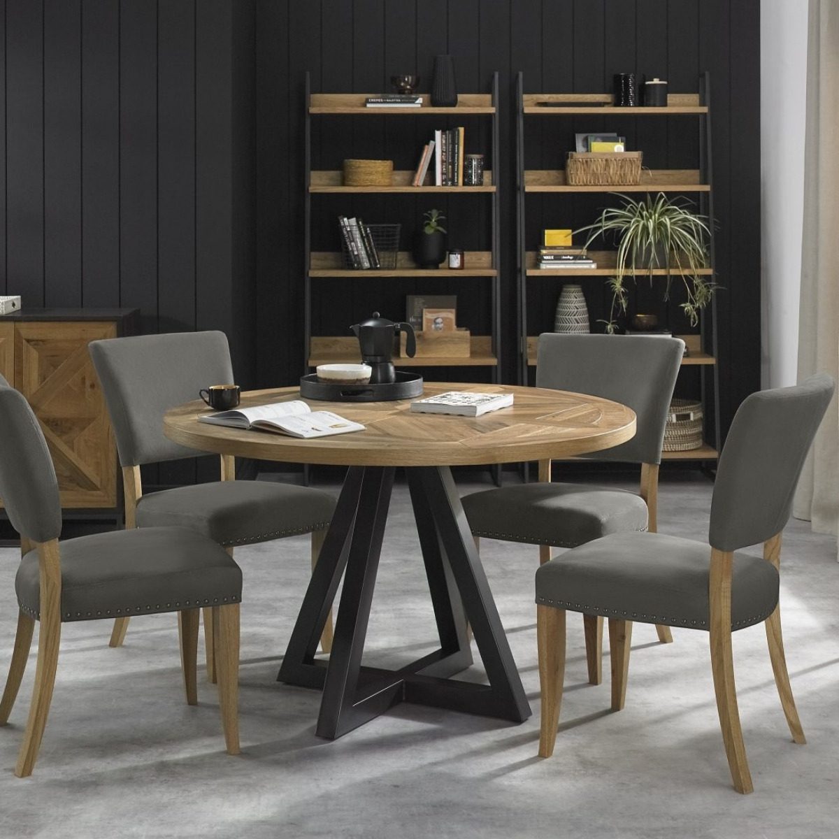 Inishmore Rustic Oak Round Table